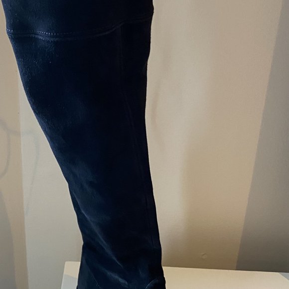 Stuart Weitzman Flat Tie Over the Knee Boots - Picture 2 of 3
